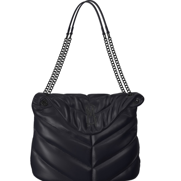 Steve Madden Bags Large Black Steve Madden Purse With Black Chain